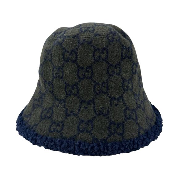 Gucci Monogram Green Wool Bucket Hat main image 12